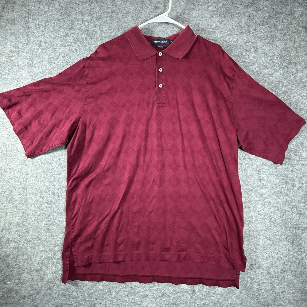 Ralph Lauren Polo Golf Mens XL Red Short Sleeve Cotton Polo Shirt